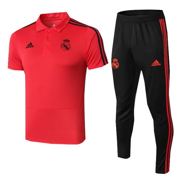 Polo Ensemble Complet Real Madrid 2018-19 Rouge